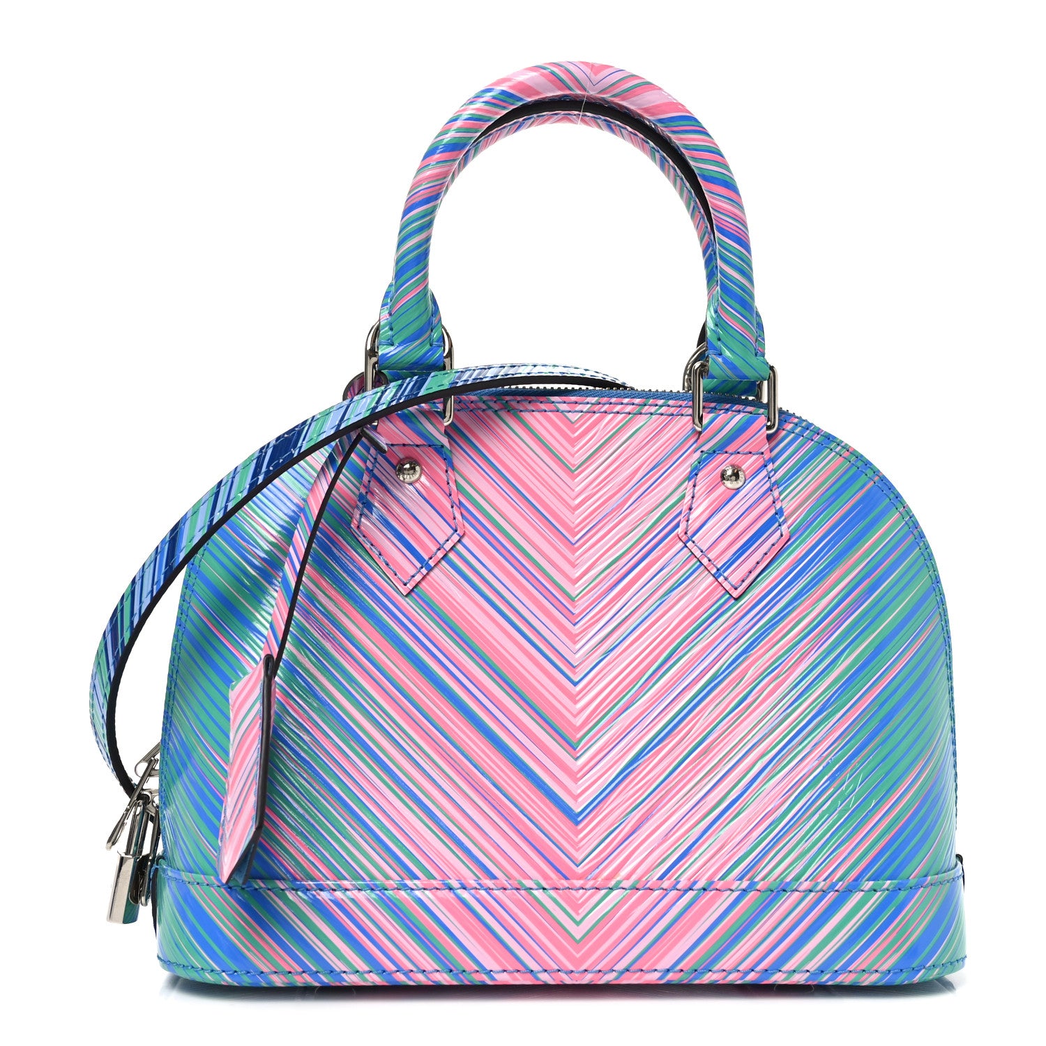 Louis Vuitton Epi Tropical Alma BB Blue Rose 1 of 9