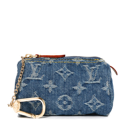Louis Vuitton Denim Trousse Speedy Blue 1 of 7