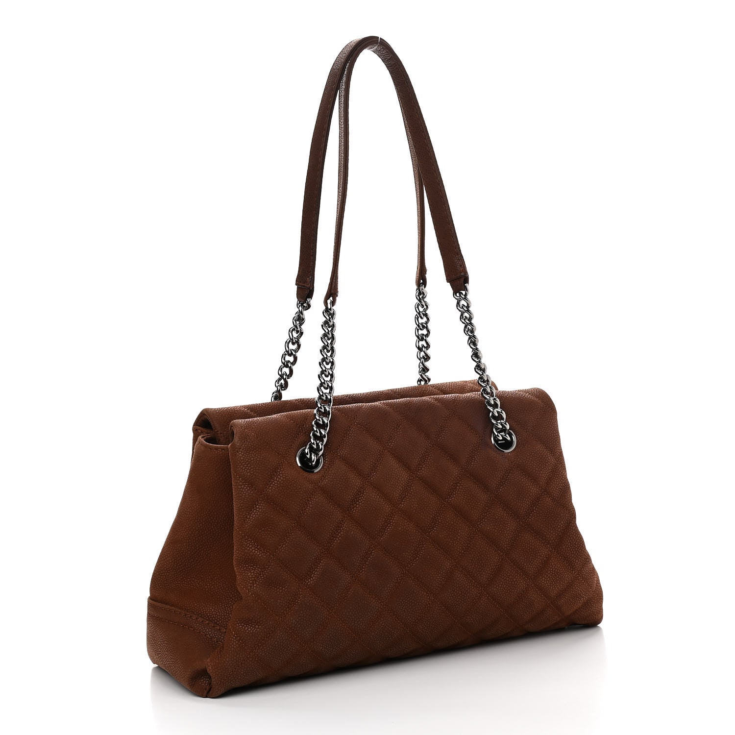 Chanel Iridescent Caviar Quilted Lady Pearly Tote Brown 2 of 11