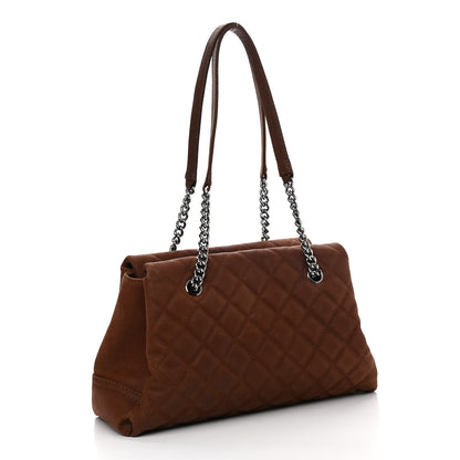 Chanel Iridescent Caviar Quilted Lady Pearly Tote Brown 2 of 11