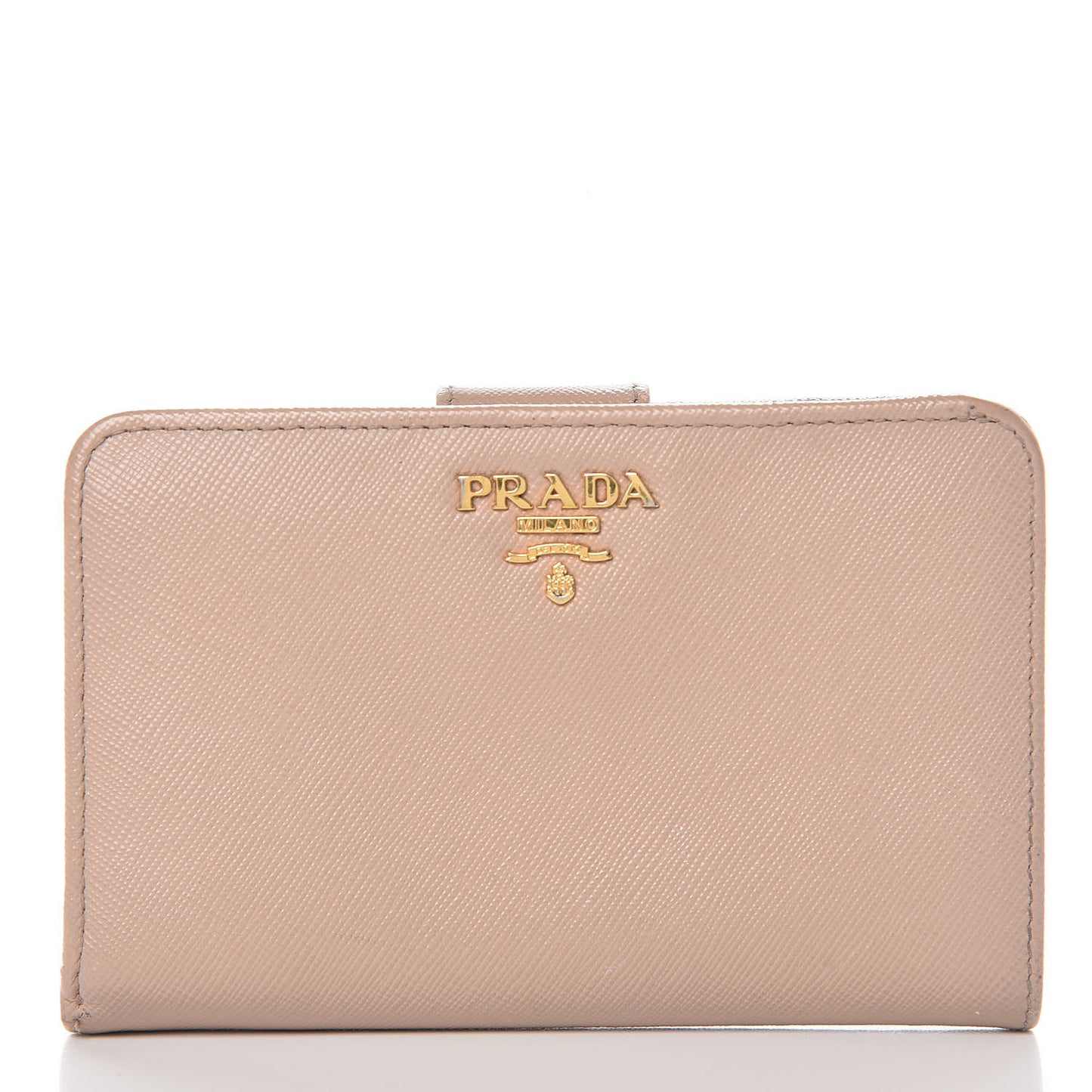 Saffiano Metal Compact Wallet Cammeo