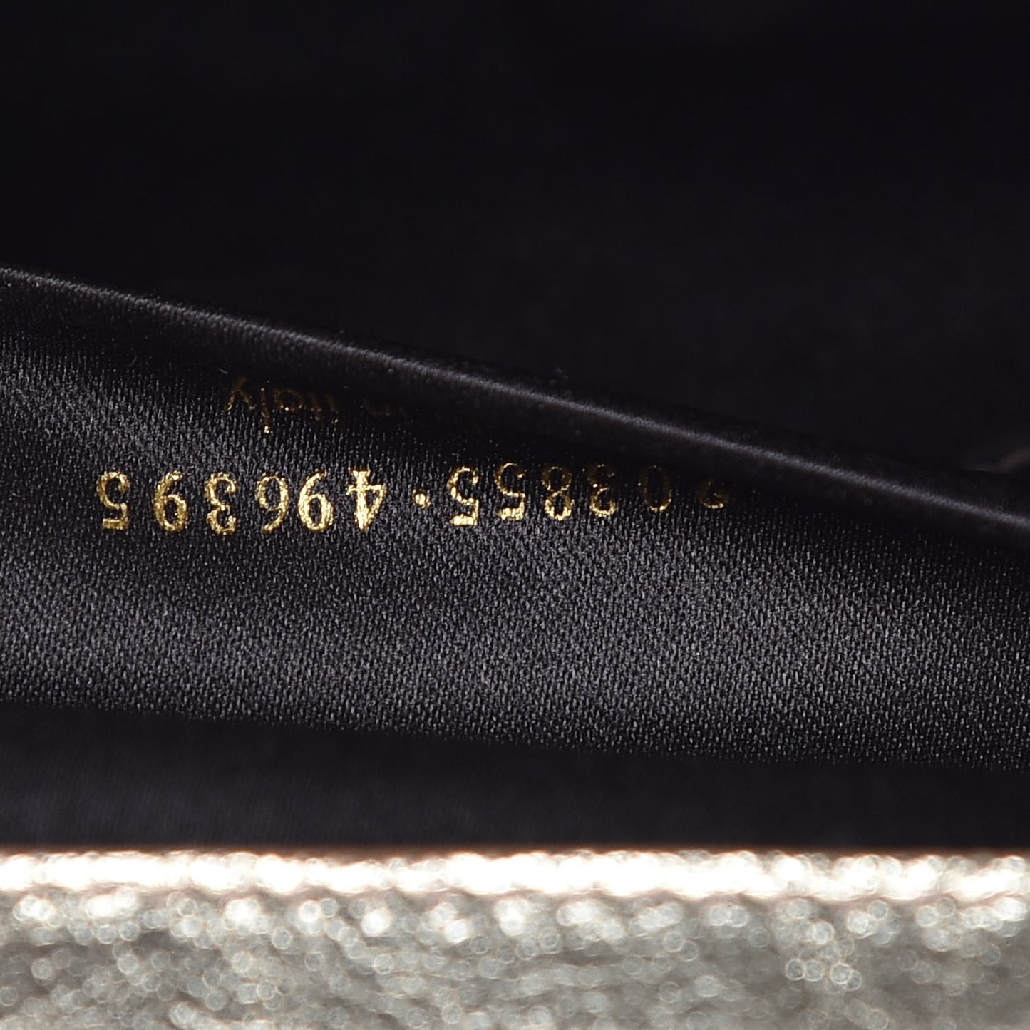 Metallic Calfskin Monogram Large Belle De Jour Clutch Gold
