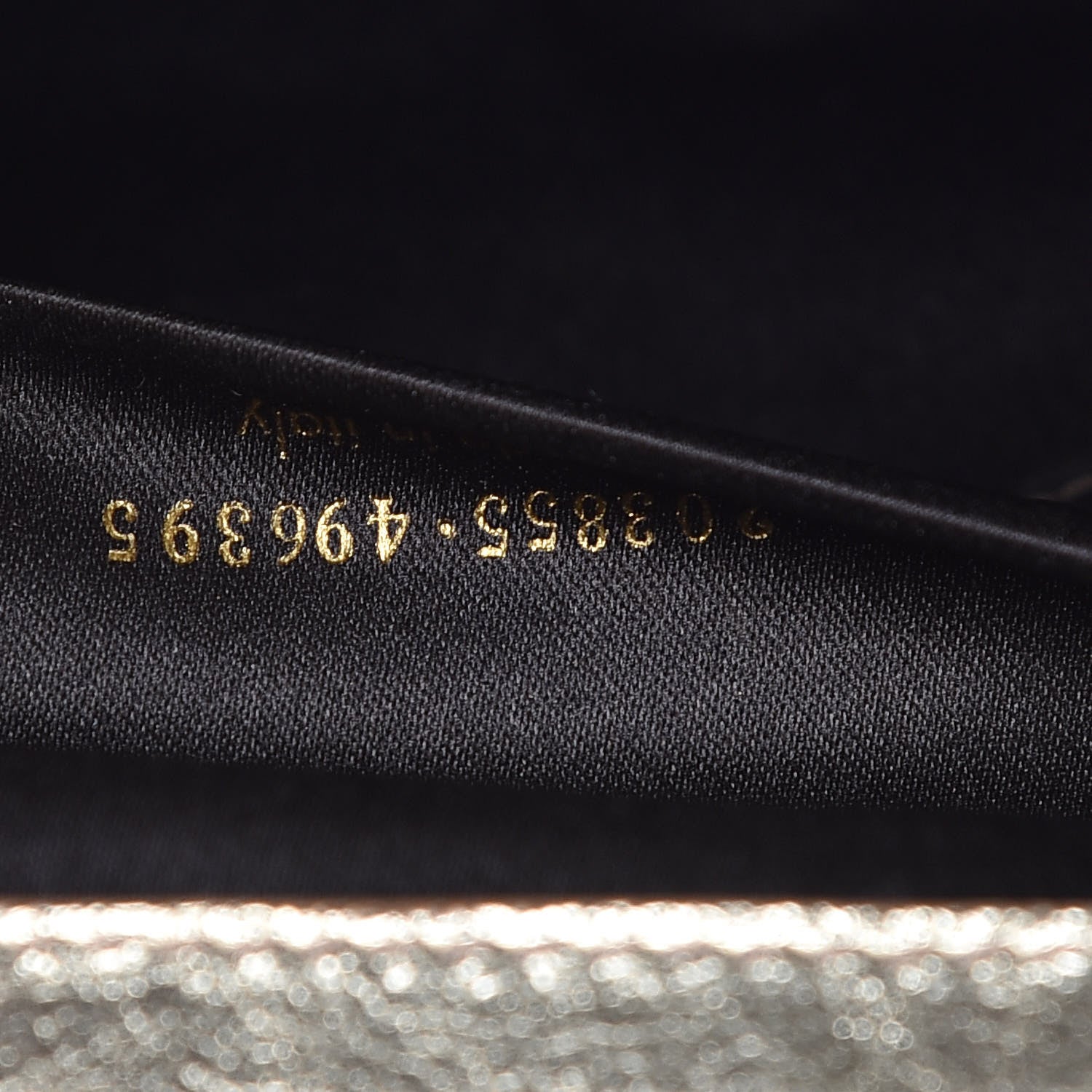Saint Laurent Metallic Calfskin Monogram Large Belle De Jour Clutch Gold 7 of 8