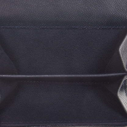 Chanel Caviar Quilted Card Holder Navy Blue 5 of 9