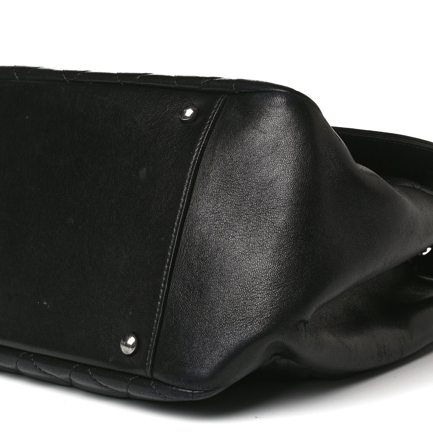 Lambskin Quilted Large Antik Boy Flap Black