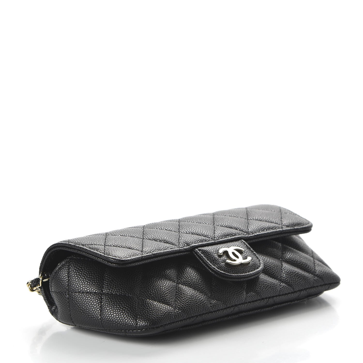 Chanel Caviar Quilted Glasses Case With Chain Black 4 of 12