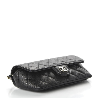Chanel Caviar Quilted Glasses Case With Chain Black 4 of 12