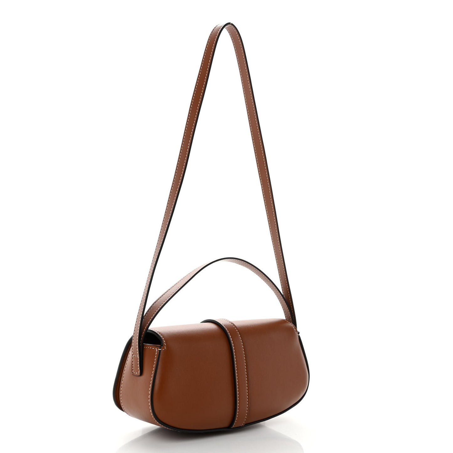 Smooth Calfskin Tabou Clutch On Strap Tan