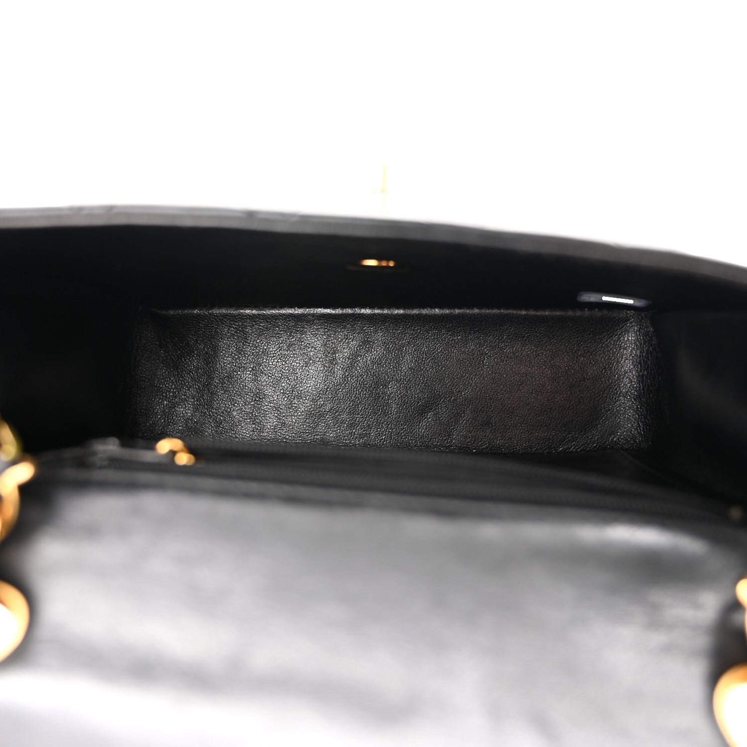 Chanel Lambskin Quilted Mini Square Flap Bag Black 5 of 12