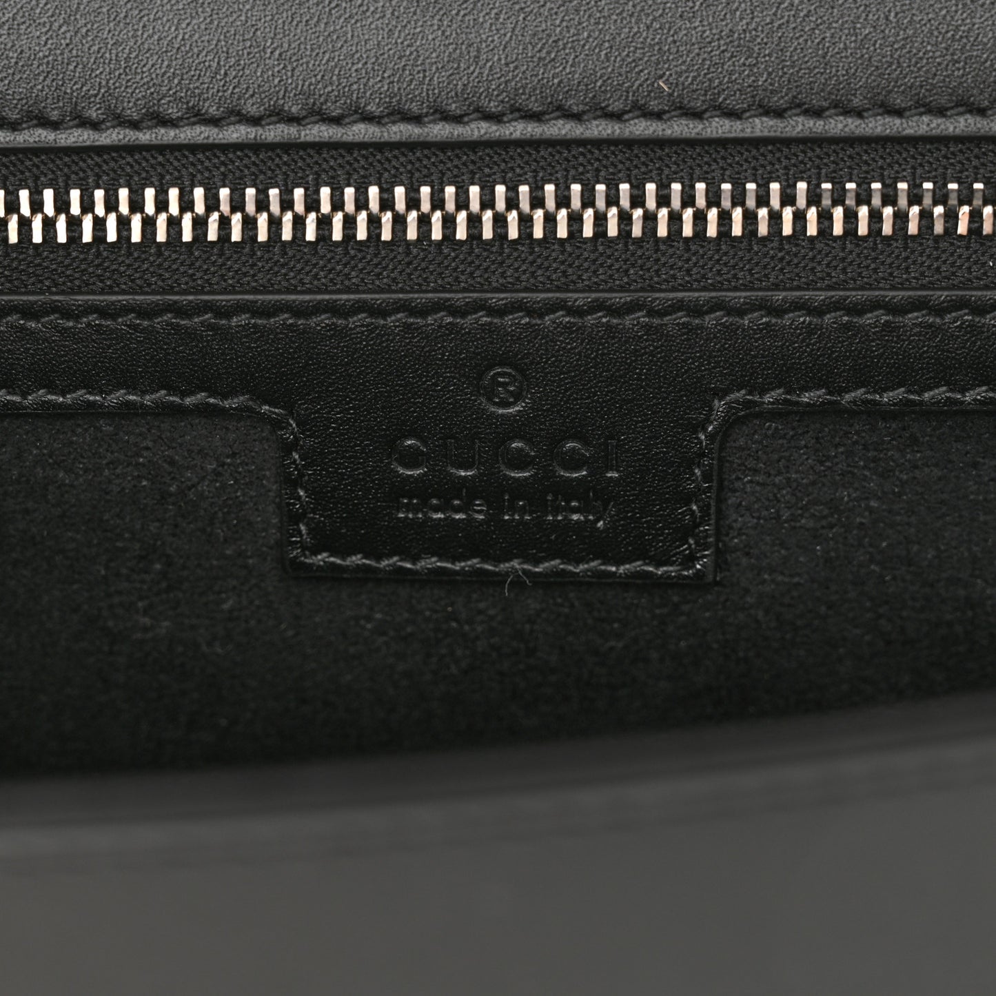 Senna Calfskin Petite GG Top Handle Shoulder Bag Black