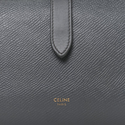 Celine Grained Calfskin Large Multifunction Strap Wallet Grey 6 of 14
