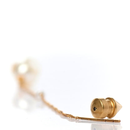 Gucci Faux Pearl Interlocking G Single Pendant Earring 3 of 4