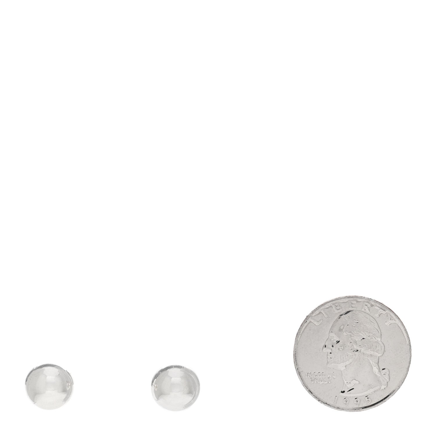 Tiffany Sterling Silver 10mm HardWear Ball Earrings 3 of 4