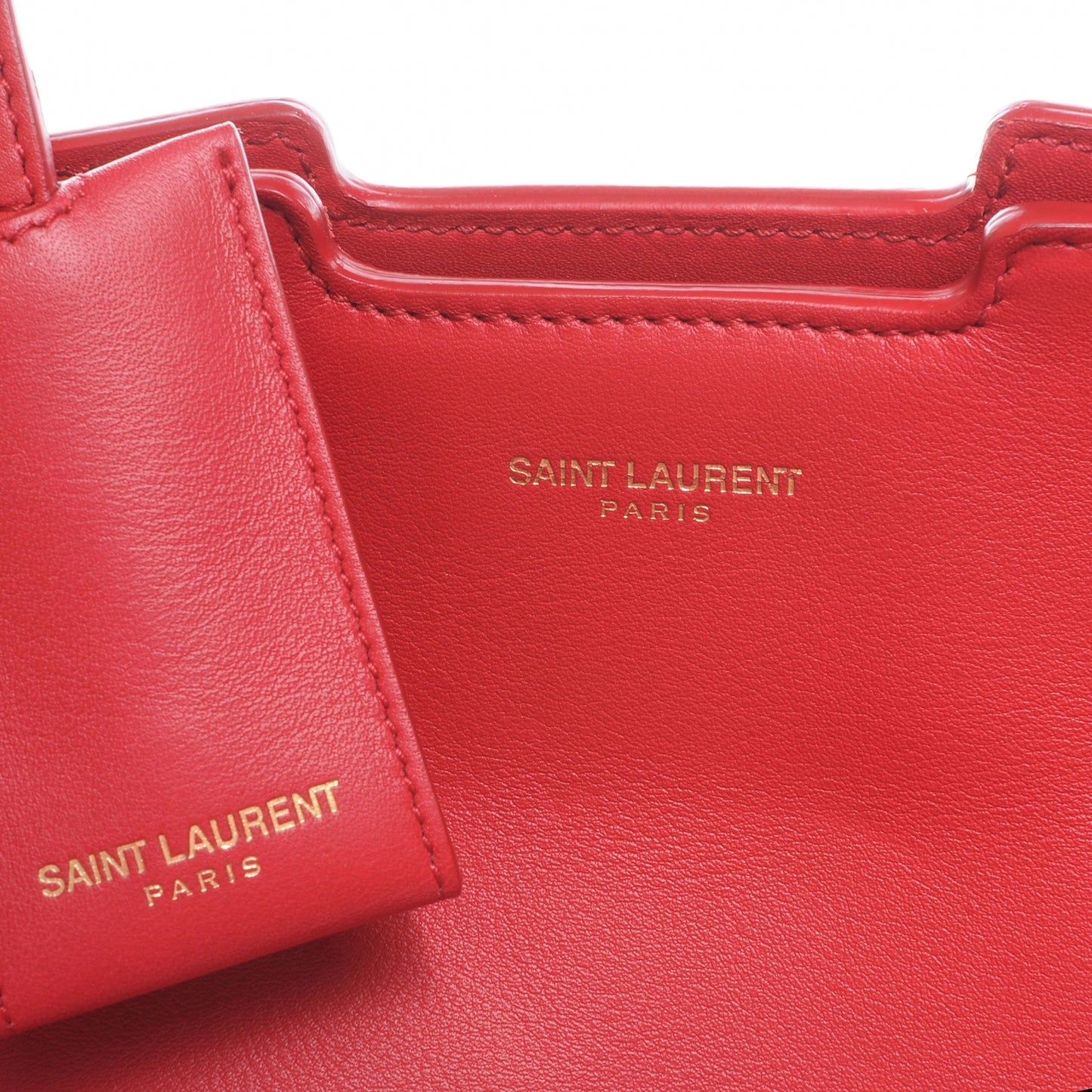 Calfskin Classic Y Top Handle Bag Red