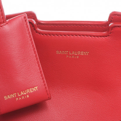 Saint Laurent Calfskin Classic Y Top Handle Bag Red 5 of 7