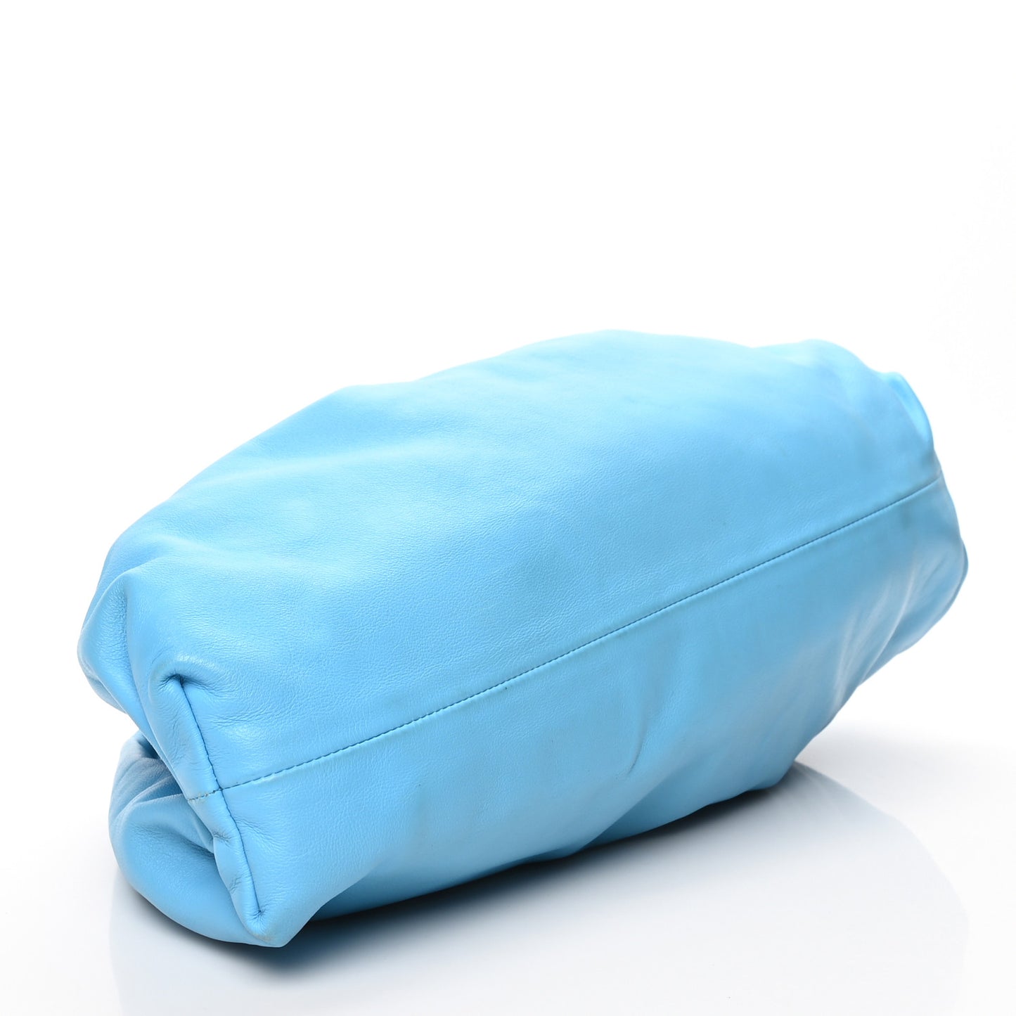 Smooth Butter Calf The Pouch Oversized Clutch Sky Blue