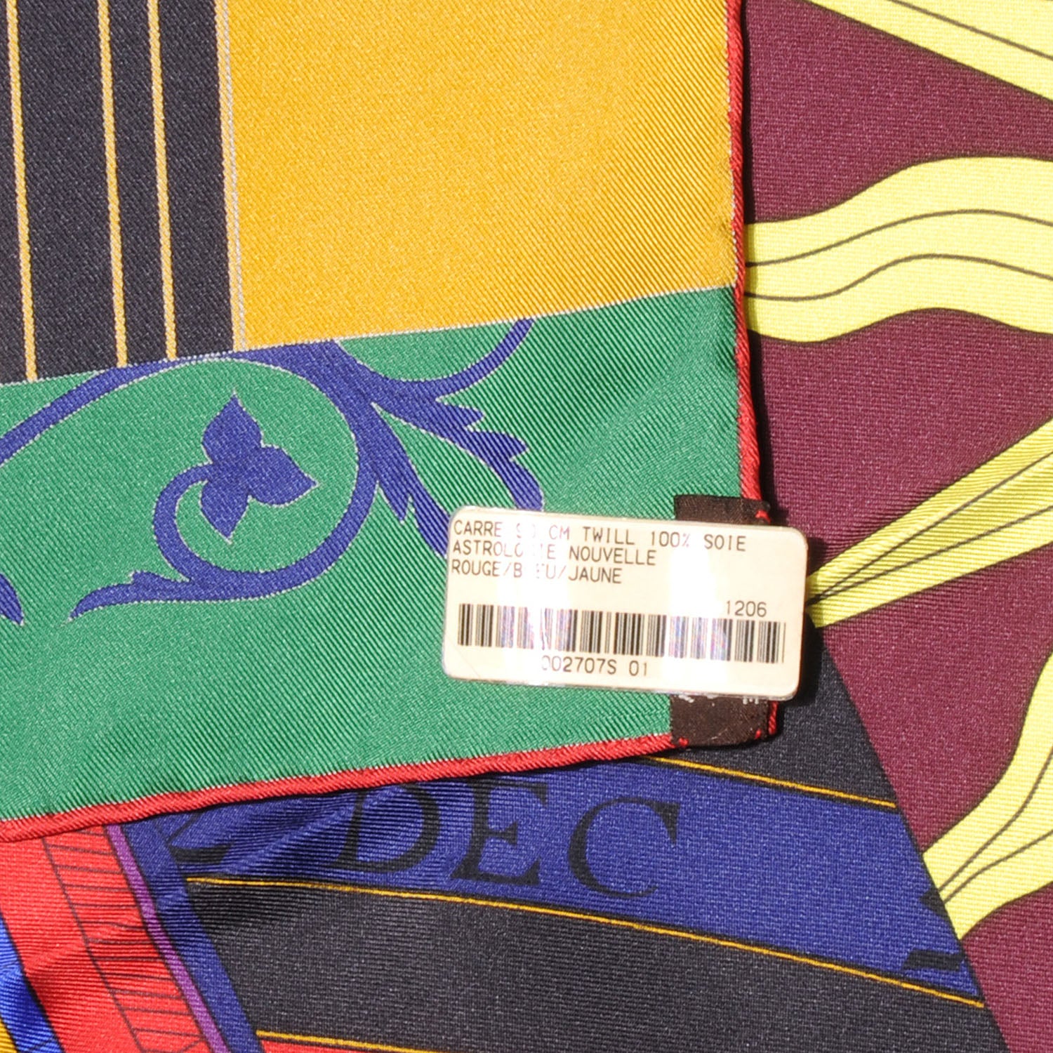 Hermes Silk Astrologie Nouvelle Scarf 90 Red 5 of 6