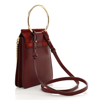 Chloe Suede Calfskin Mini Faye Bracelet Bag Plum Purple 3 of 9