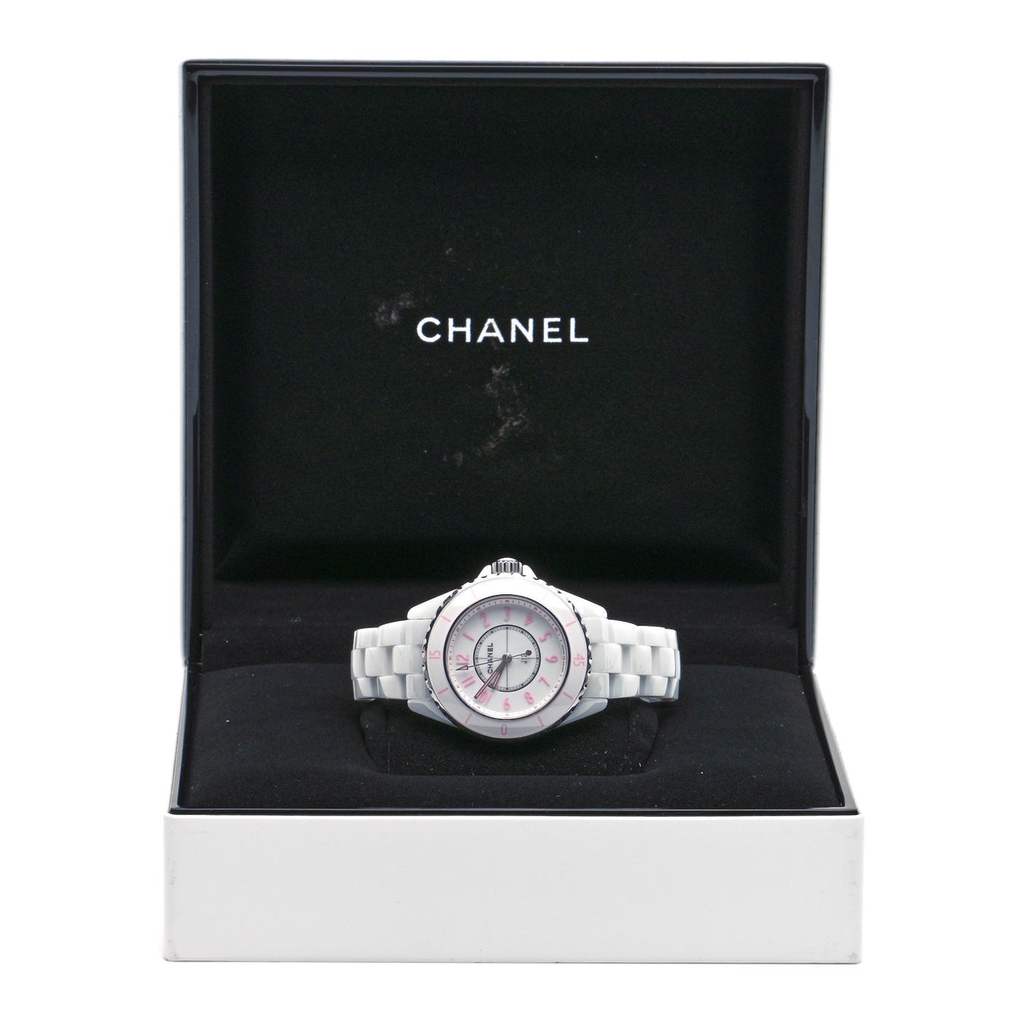 Stainless Steel Ceramic 33mm J12 Quartz Watch Blush