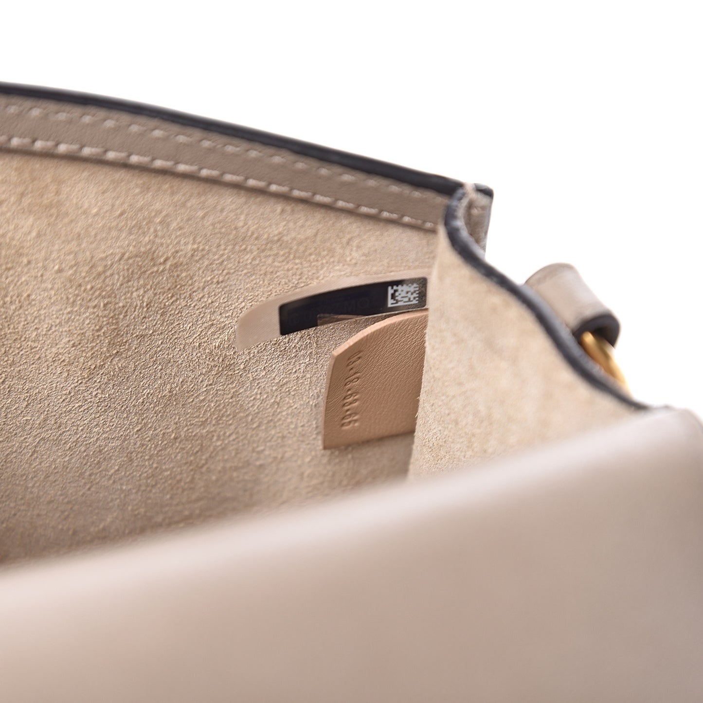 Calfskin Suede Medium Nile Bracelet Bag Motty Grey