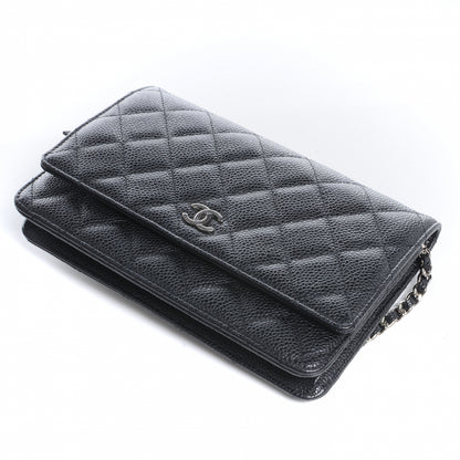 Chanel Caviar Wallet on Chain WOC Black 4 of 8