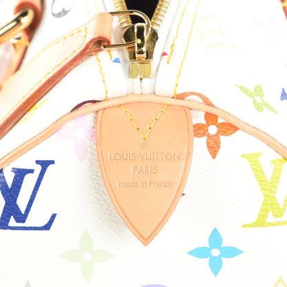 Louis Vuitton Monogram Multicolor Speedy 30 White 6 of 7