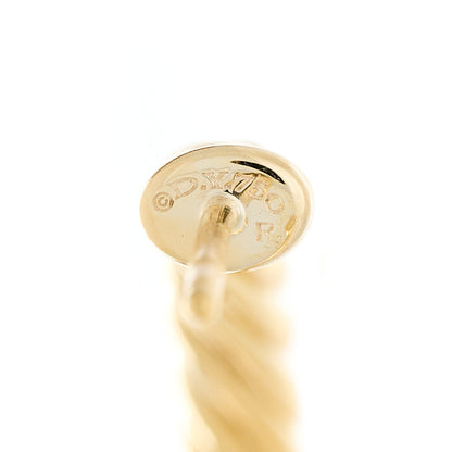 David Yurman 18K Yellow Gold Medium Cablespira Hoop Earrings 5 of 6
