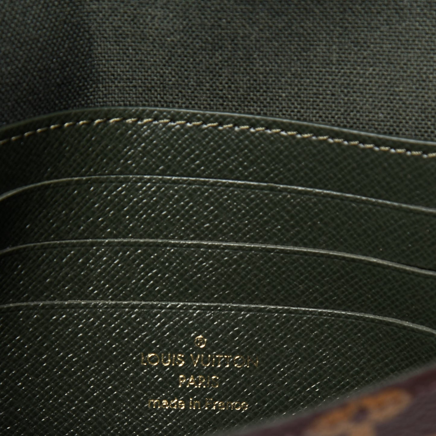 Monogram Felicie Strap & Go Kaki