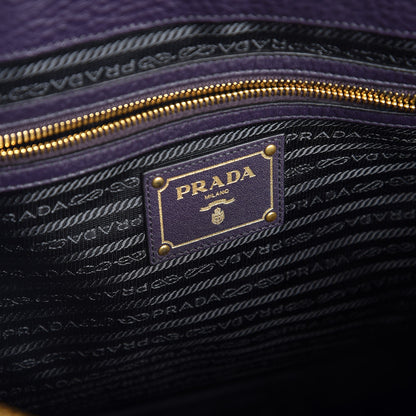 Prada Vitello Daino Tote Melanzana 7 of 8