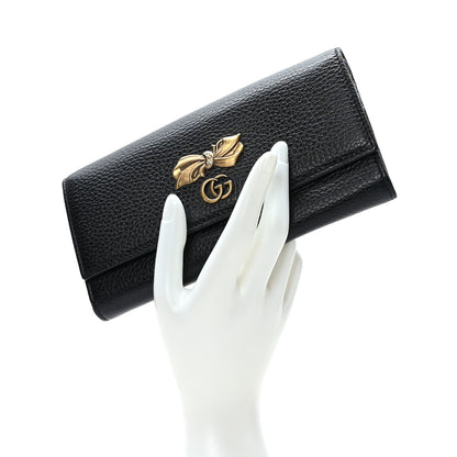 Gucci Calfskin Garden Continental Wallet Black 2 of 9