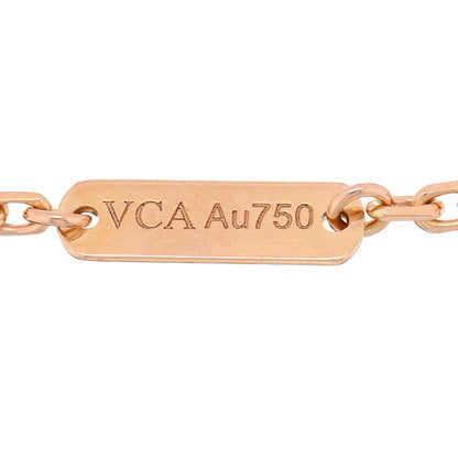 Van Cleef & Arpels 18K Rose Gold Carnelian Onyx Lucky Spring Open Wing Lady Bug Bracelet 3 of 4
