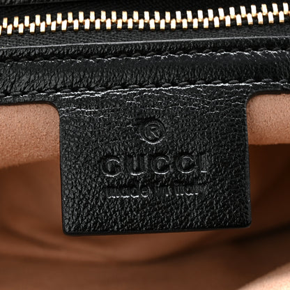 Gucci Monogram Matelasse Diagonal Small GG Marmont Shoulder Bag Beige Black 6 of 10