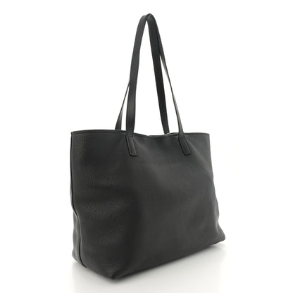 Prada Vitello Daino Pocket Shopping Tote Black 3 of 12