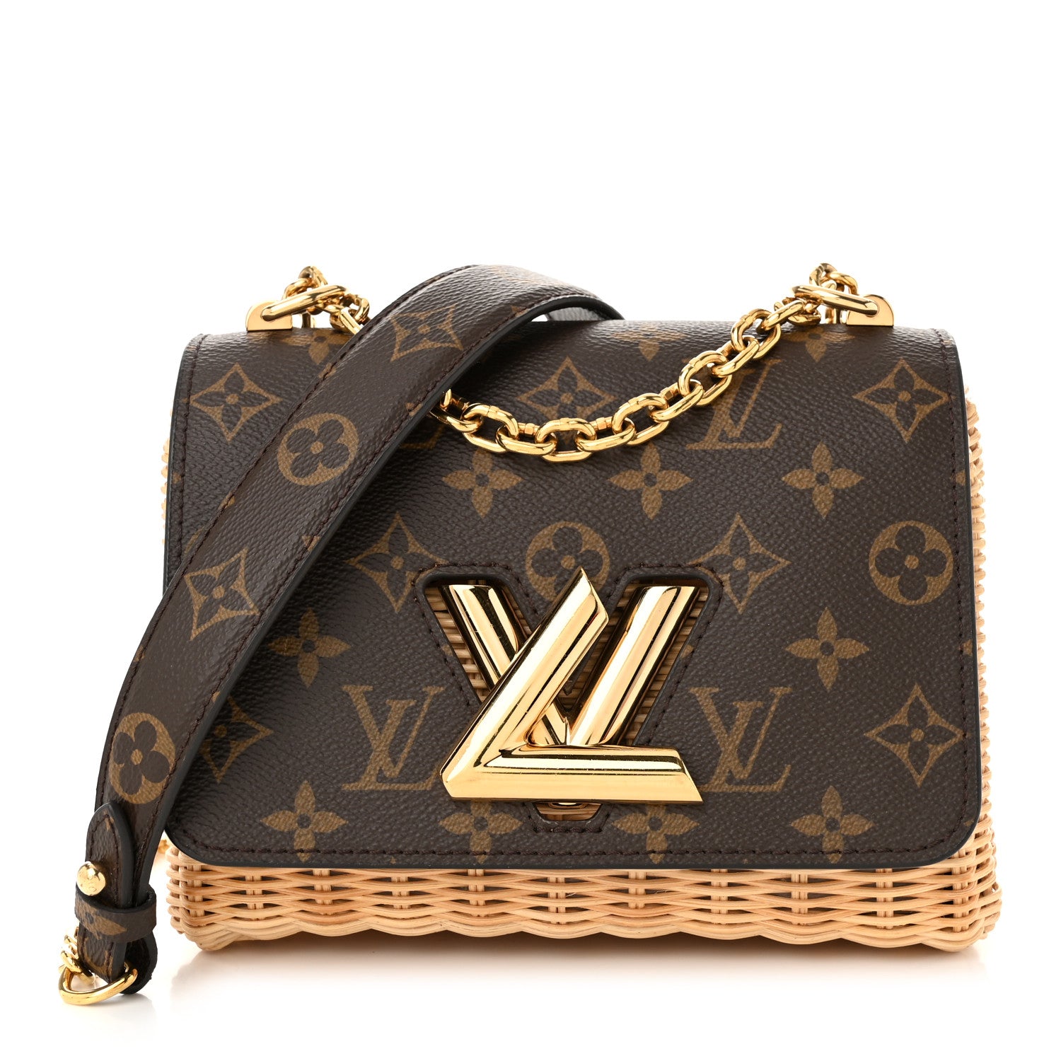 Louis Vuitton Monogram Wicker Twist Shoulder Bag PM 1 of 10