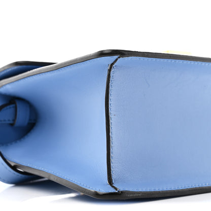 Gucci Vitello Fontanella Web Mini Sylvie Top Handle Bag Clear Sky Blue 9 of 13