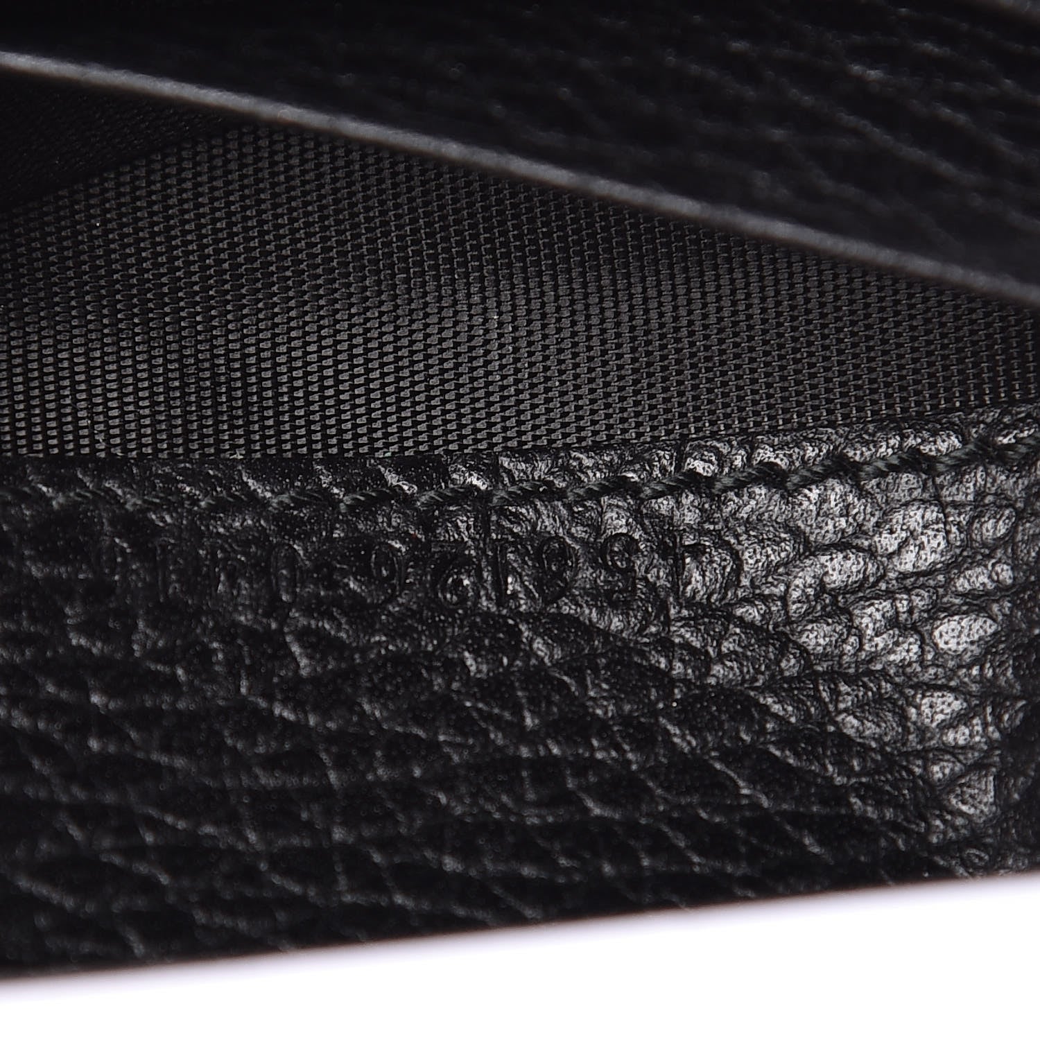 Gucci Pebbled Calfskin GG Marmont Card Case Black 7 of 8