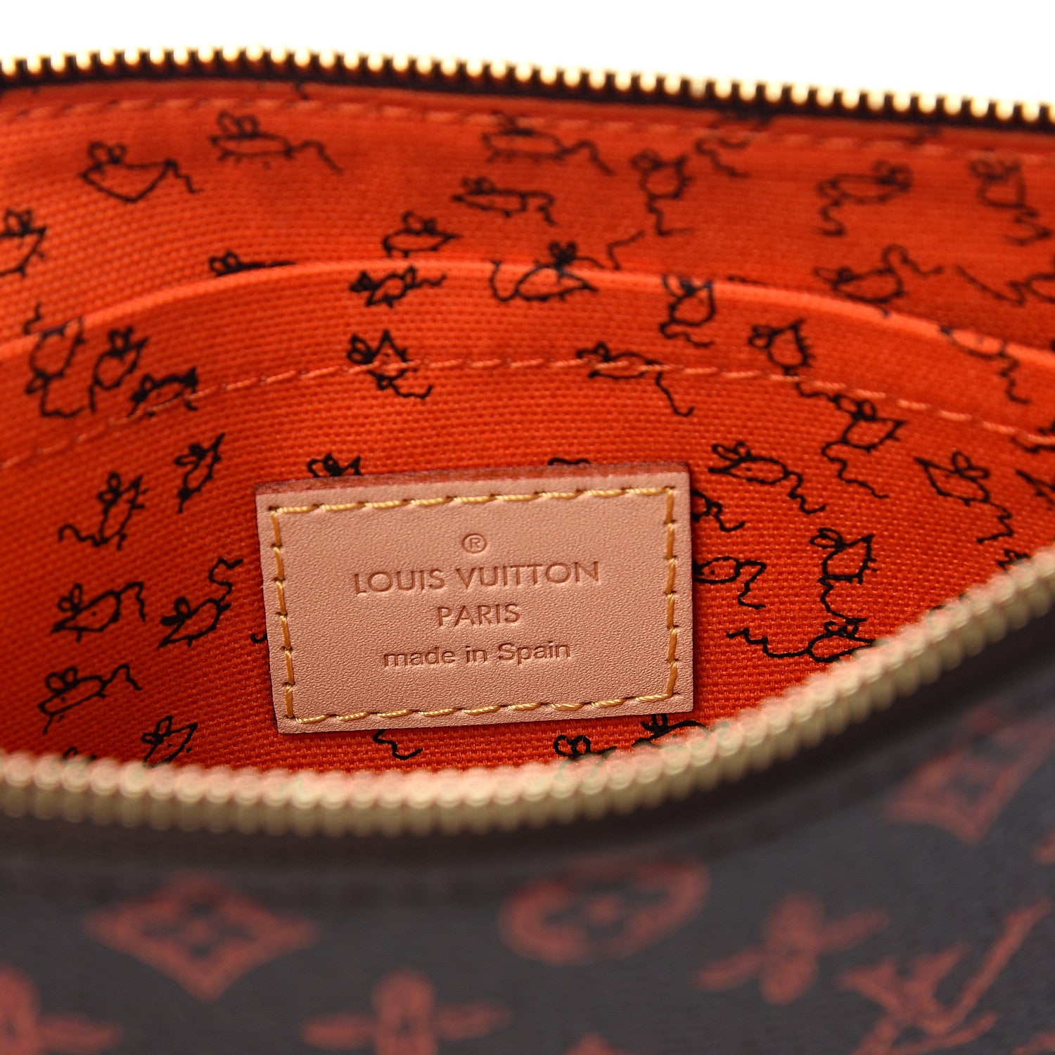 Louis Vuitton Catogram Neverfull MM GM Pochette Marron 5 of 6