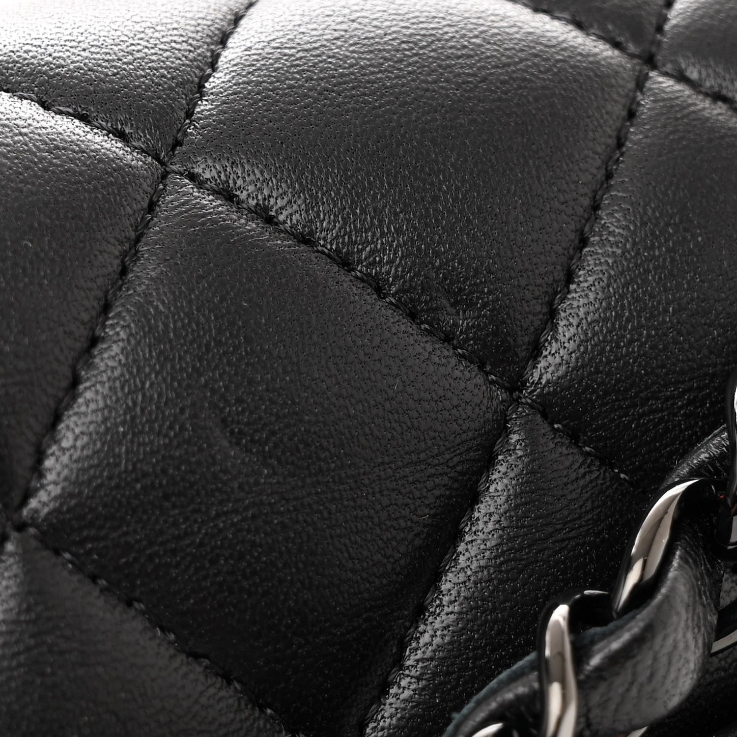 Chanel Lambskin Quilted Medium Double Flap So Black 11 of 13