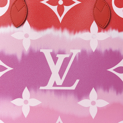 Louis Vuitton Monogram Escale Neverfull MM Rouge 10 of 10