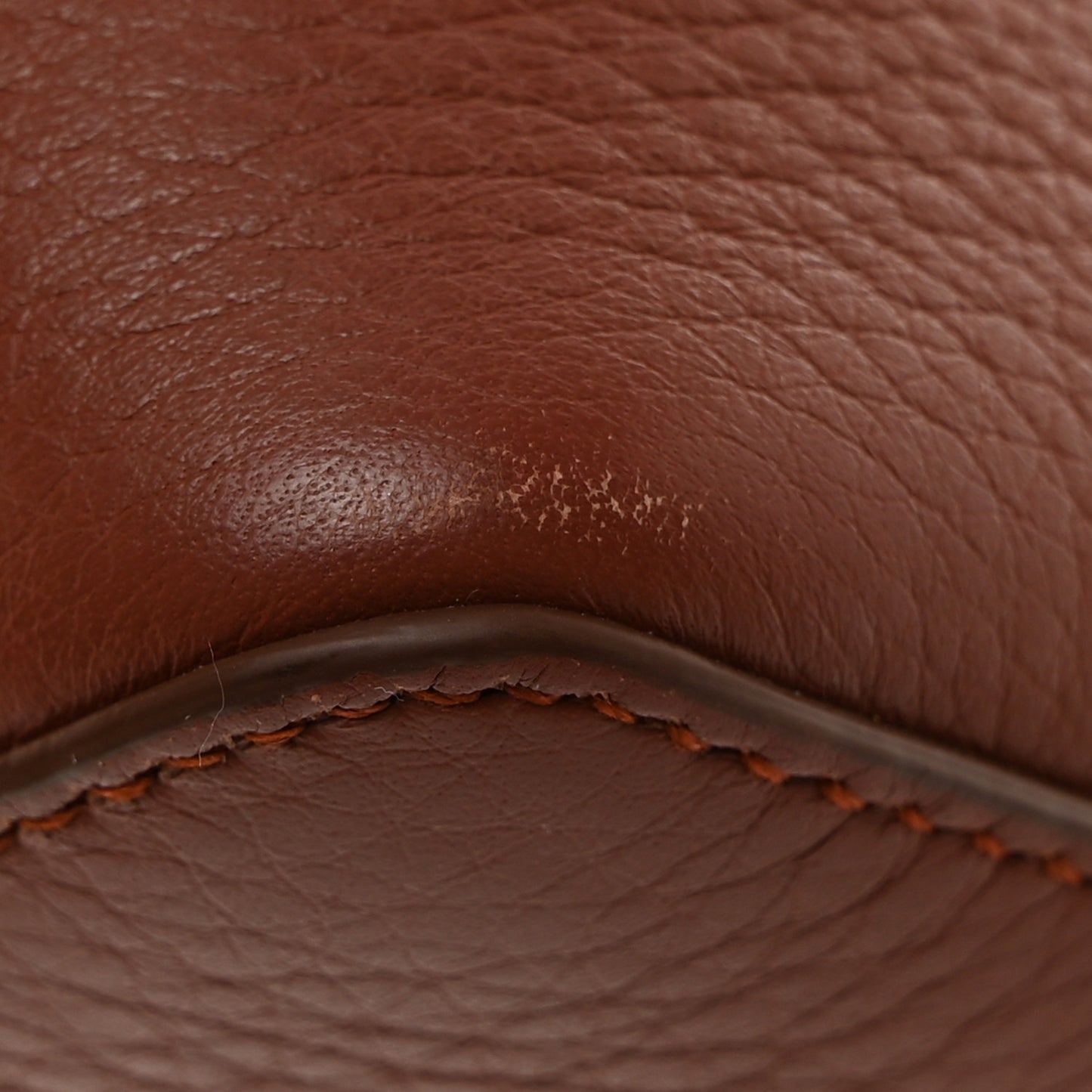 Grained Calfskin L19 Extra Pocket Pouch Kummel