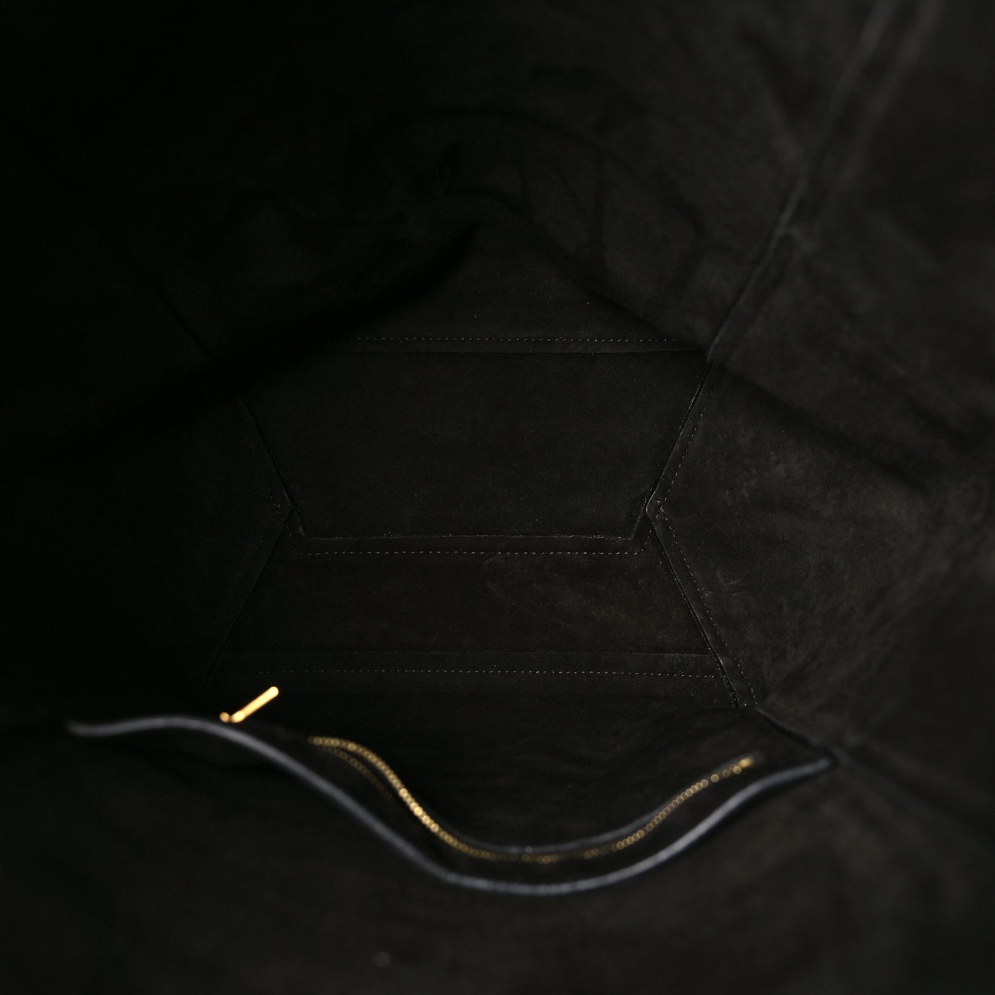 Soft Grained Calfskin Sangle Bucket Bag Black