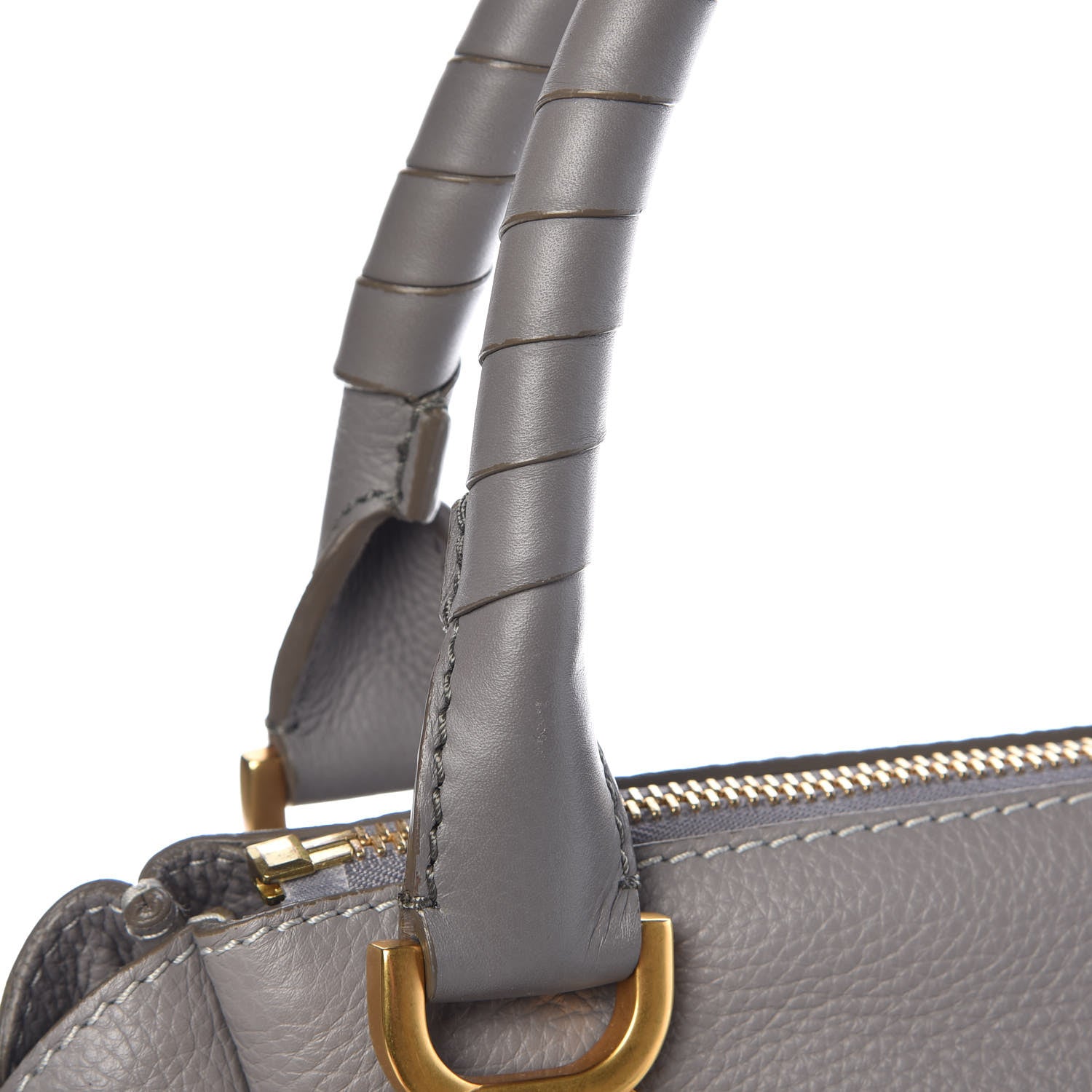 Chloe Calfskin Medium Marcie Satchel Cashmere Grey 17 of 20