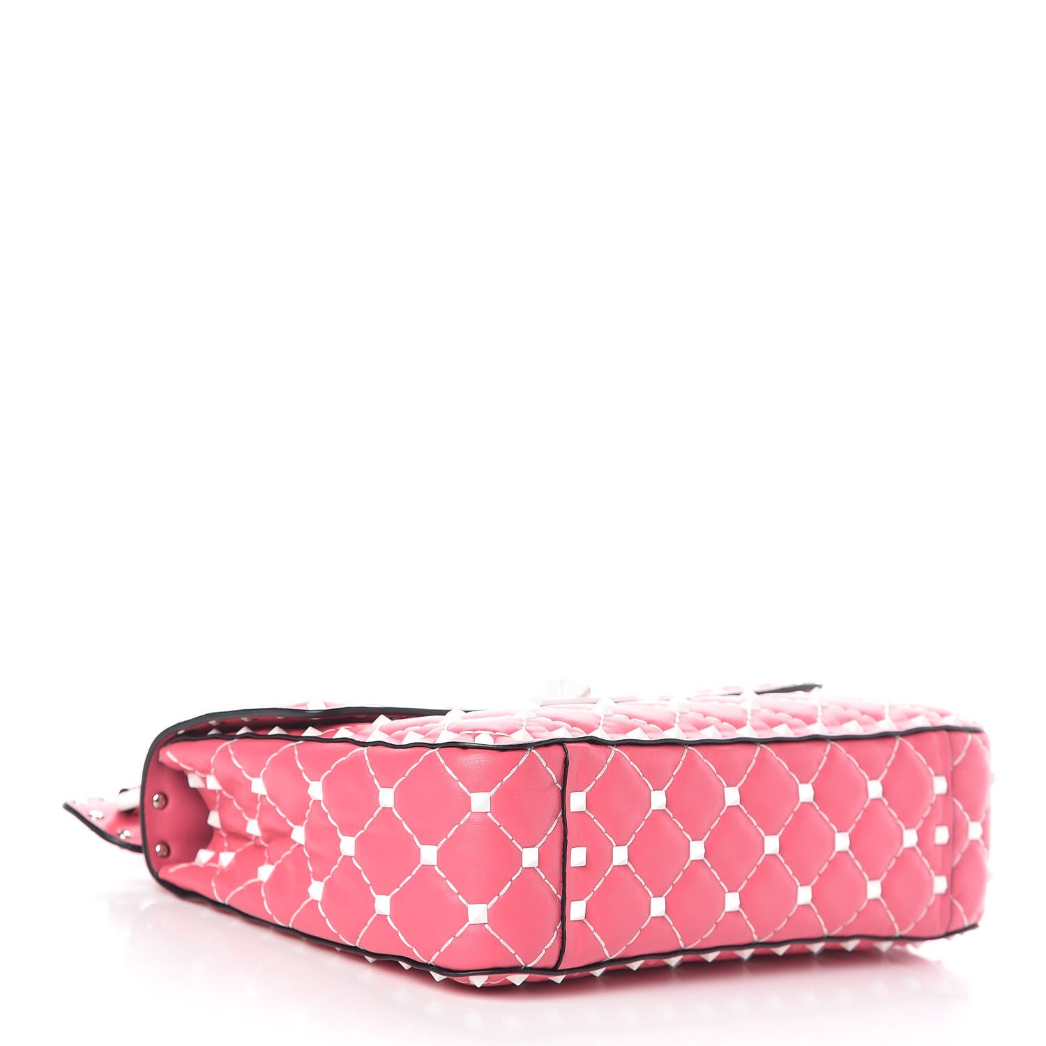 Valentino Garavani Lambskin Medium Free Rockstud Spike Shoulder Bag Shadow Pink 4 of 13