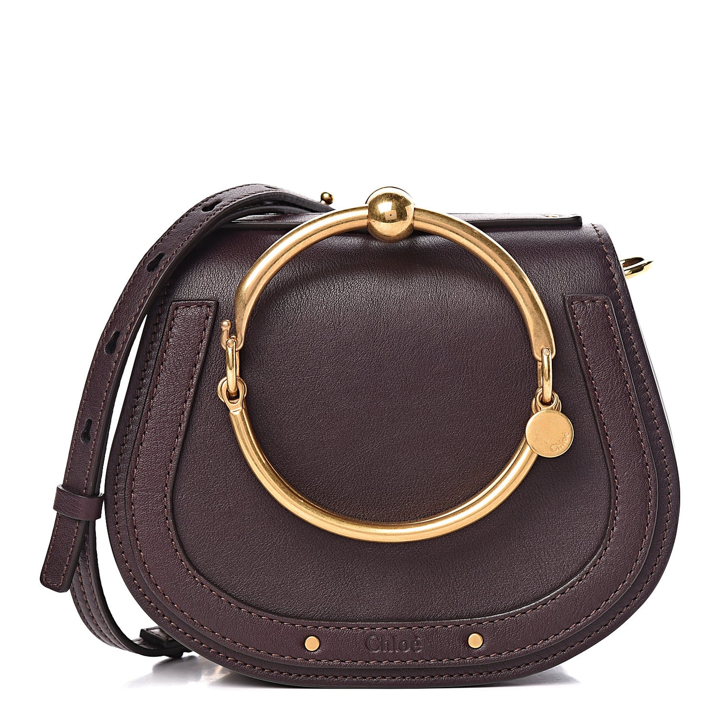 Calfskin Small Nile Bracelet Bag Intense Violine