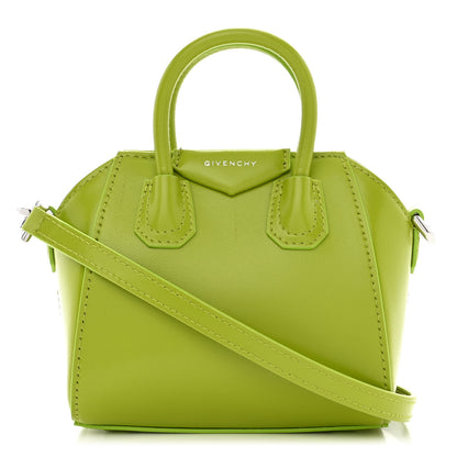 Givenchy Shiny Lord Calfskin Micro Antigona Citrus Green 1 of 11