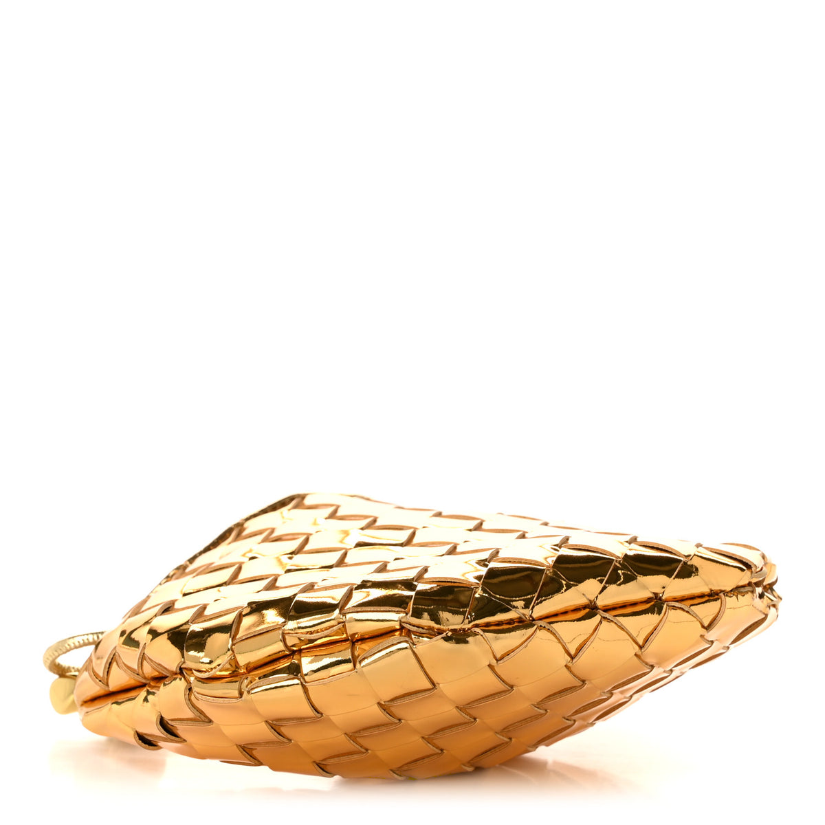 Bottega Veneta Mirror Laminated Nappa Intrecciato Mini Sardine Bag Gold 4 of 10