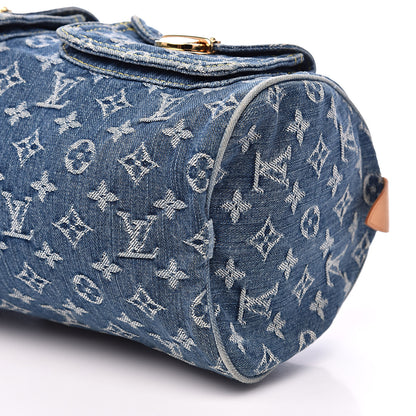 Louis Vuitton Monogram Denim Neo Speedy Blue 9 of 11