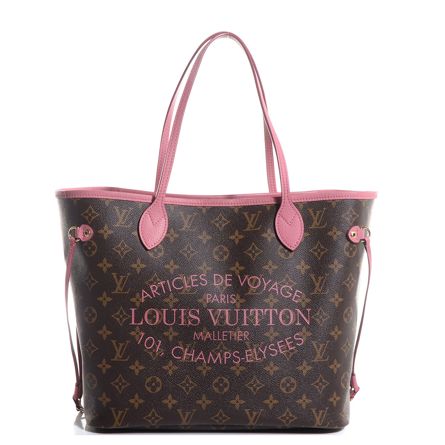 Monogram Articles de Voyage Ikat Neverfull MM Rose Velours