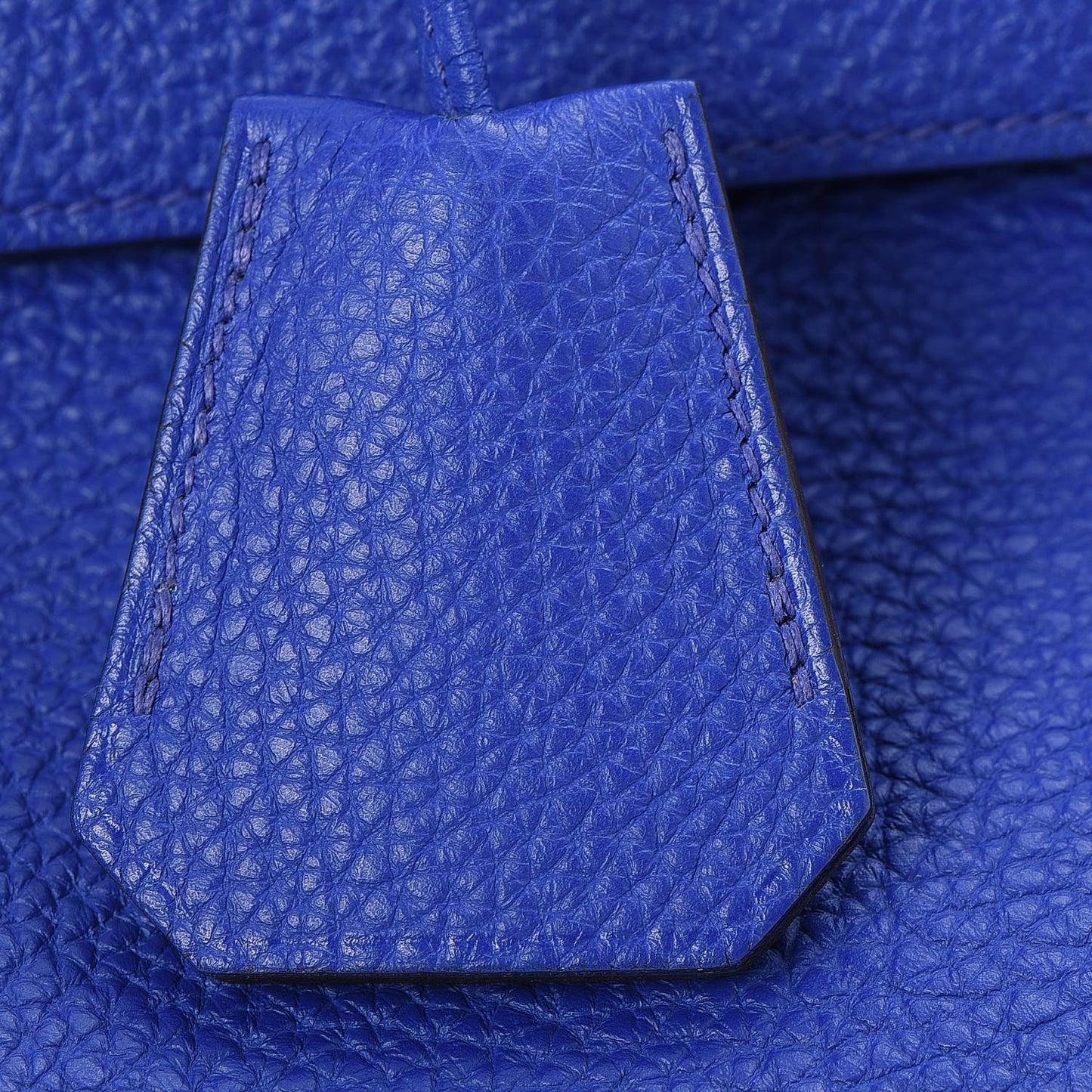 Taurillon Clemence Shoulder Kelly 40 Bleu Electrique