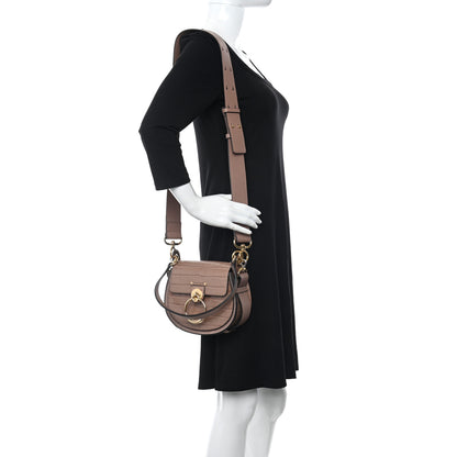 Chloe Calfskin Crocodile Embossed Small Tess Bag Woodrose 2 of 10